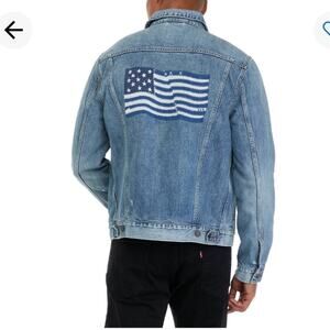 LUCKY *LIMITED EDITION* Flag Embroidered Trucker Jacket